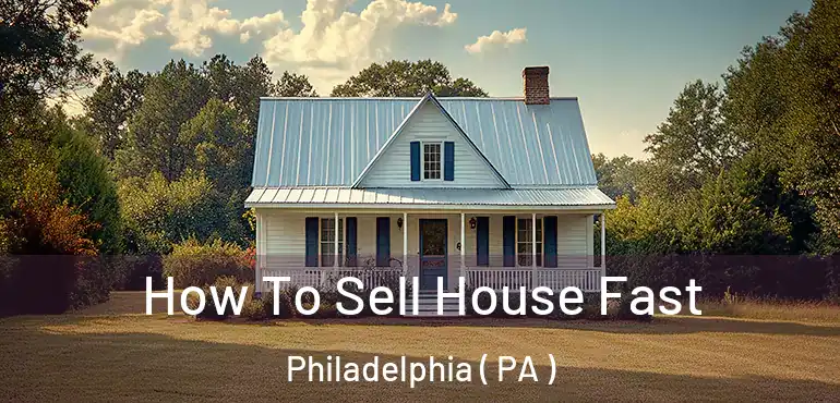  How To Sell House Fast Philadelphia ( PA )